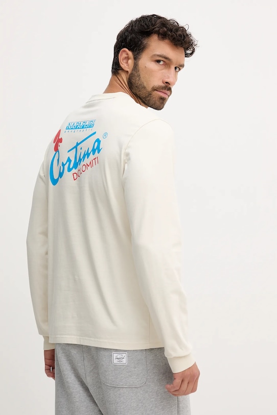 Хлопковый лонгслив S-Fiemme Napapijri, бежевый
Хлопковый лонгслив S-Fiemme Napapijri, бежевый