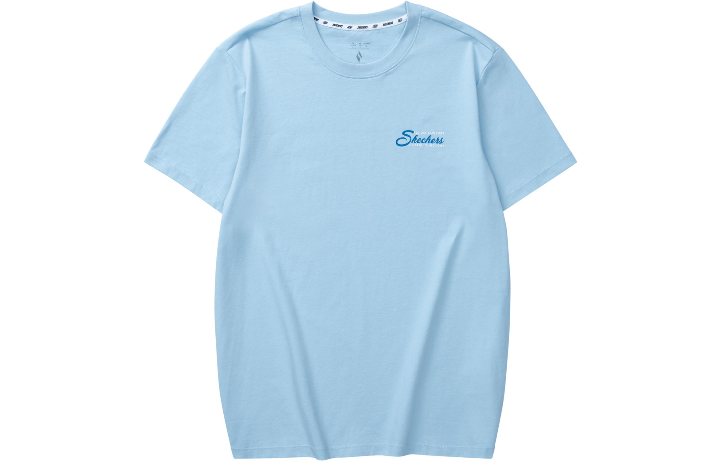 Футболка унисекс SS24 небесно-голубая Skechers, Sky Blue/016M
Футболка унисекс SS24 небесно-голубая Skechers, Sky Blue/016M