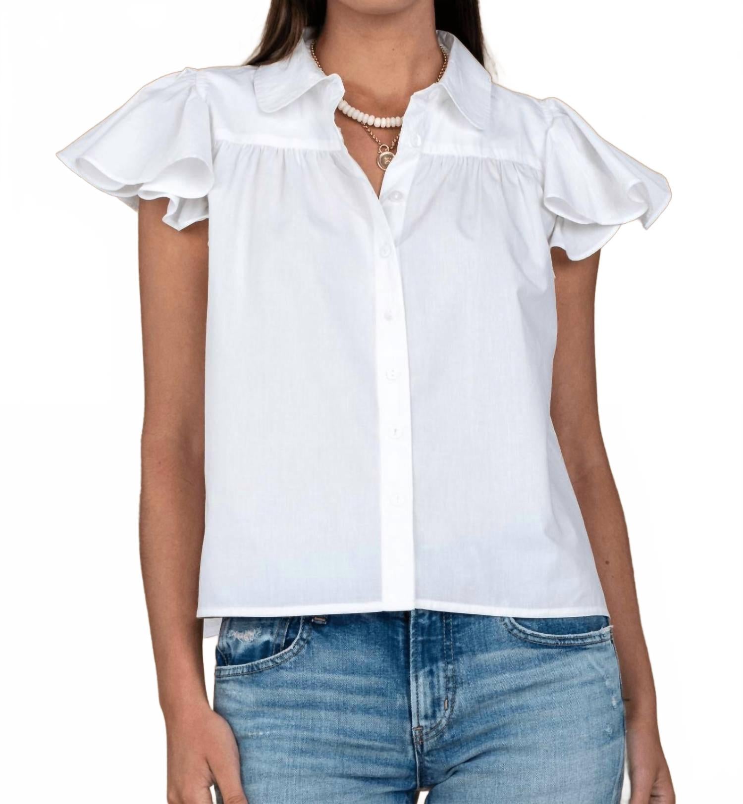 Топ Val, однотонный белый Elizabeth James The Label
Топ Val, однотонный белый Elizabeth James The Label