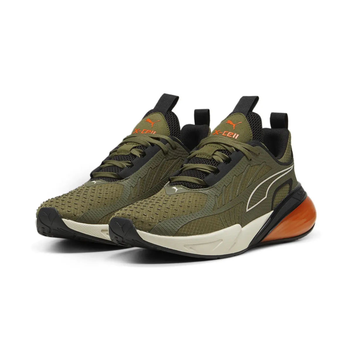 Кроссовки PUMA "Кроссовки X-Cell Action для взрослых", цвет Olive Flame Flicker Black Green Orange
Кроссовки PUMA "Кроссовки X-Cell Action для взрослых", цвет Olive Flame Flicker Black Green Orange