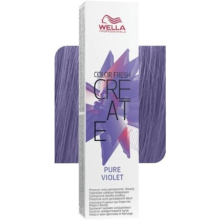 Стойкая краска для волос Color Fresh Pure Violet 60 мл, Wella 
Стойкая краска для волос Color Fresh Pure Violet 60 мл, Wella