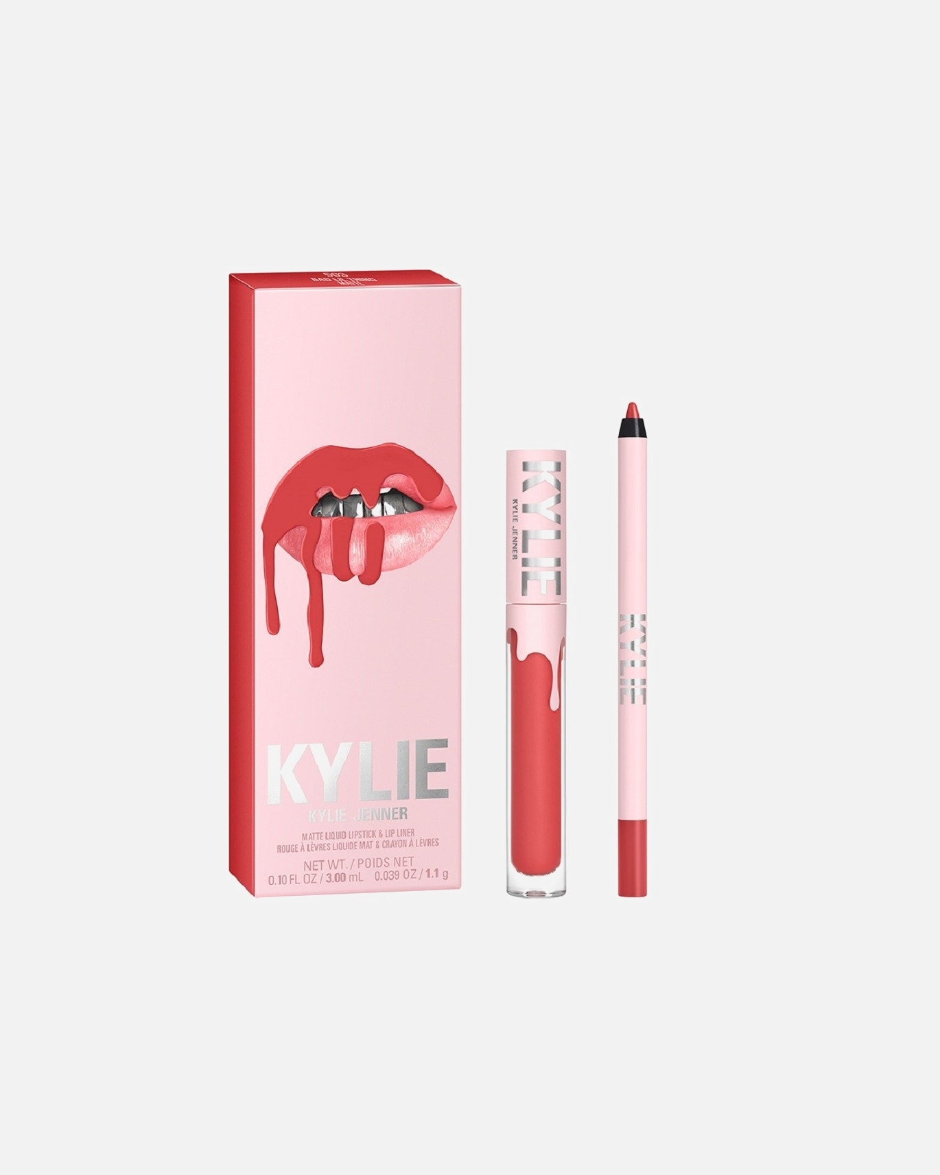 Набор косметики Matte lip kit Kylie Cosmetics, nr. 503 bad lil thing, 4.25 гр
Набор косметики Matte lip kit Kylie Cosmetics, nr. 503 bad lil thing, 4.25 гр