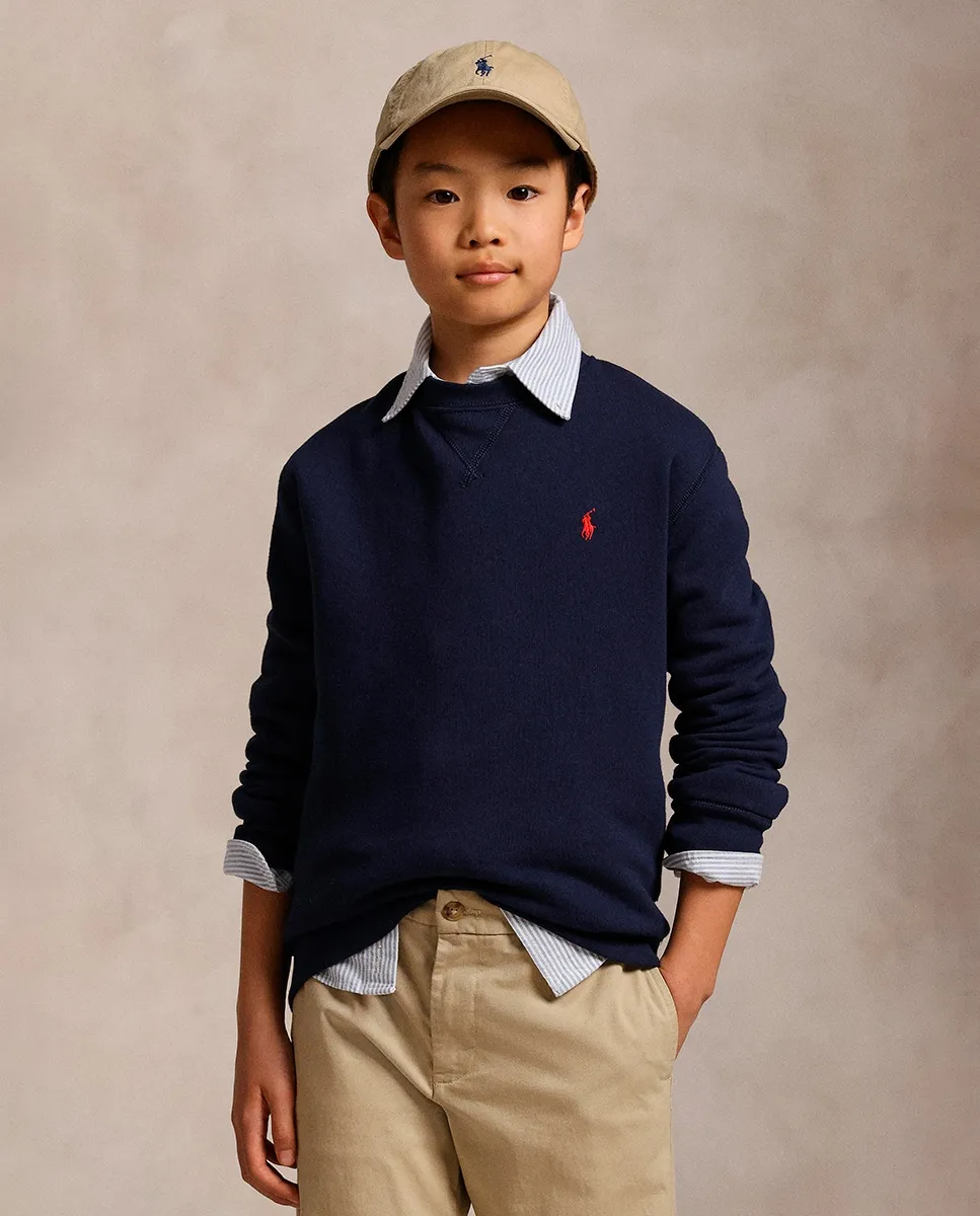 Унисекс толстовка из флиса с круглым вырезом Polo Ralph Lauren, темно-синий
Унисекс толстовка из флиса с круглым вырезом Polo Ralph Lauren, темно-синий