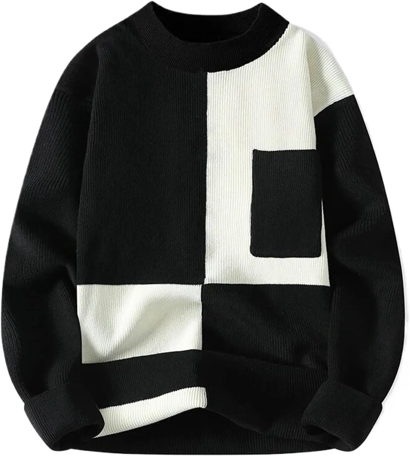 Мужской вязаный свитер с полувысоким воротником WHSZEDZB
Мужской вязаный свитер с полувысоким воротником WHSZEDZB