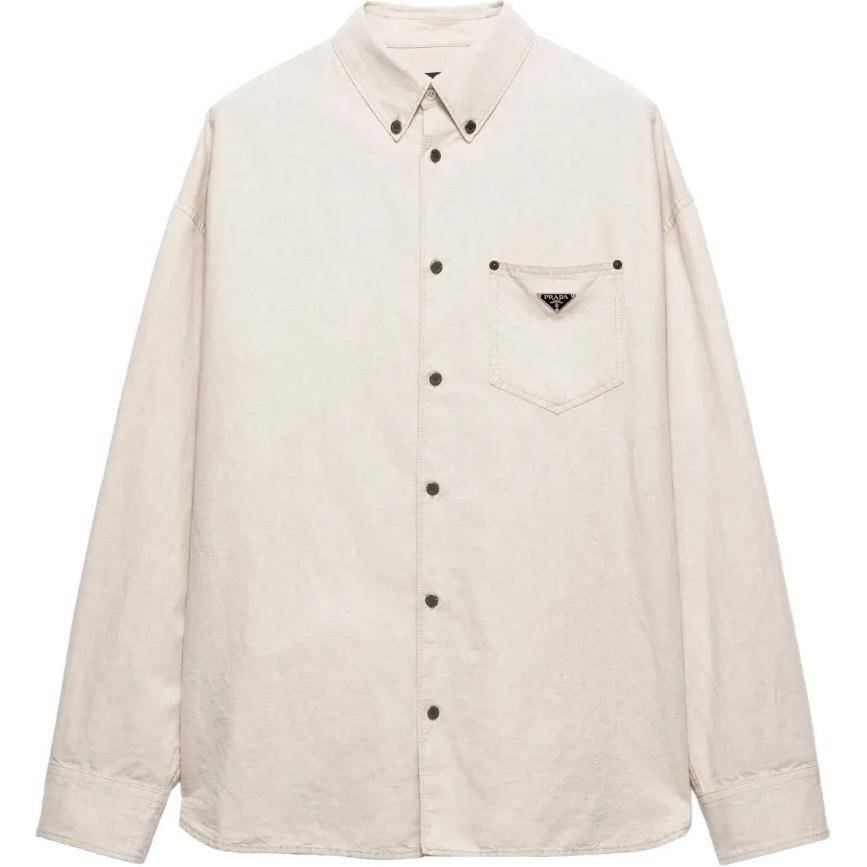 Рубашка из шамбре PRADA, бежевый
Рубашка из шамбре PRADA, бежевый