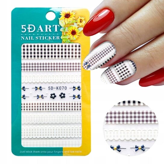 5D наклейки для украшения ногтей в клетку K070, Frezarkowo
5D наклейки для украшения ногтей в клетку K070, Frezarkowo
