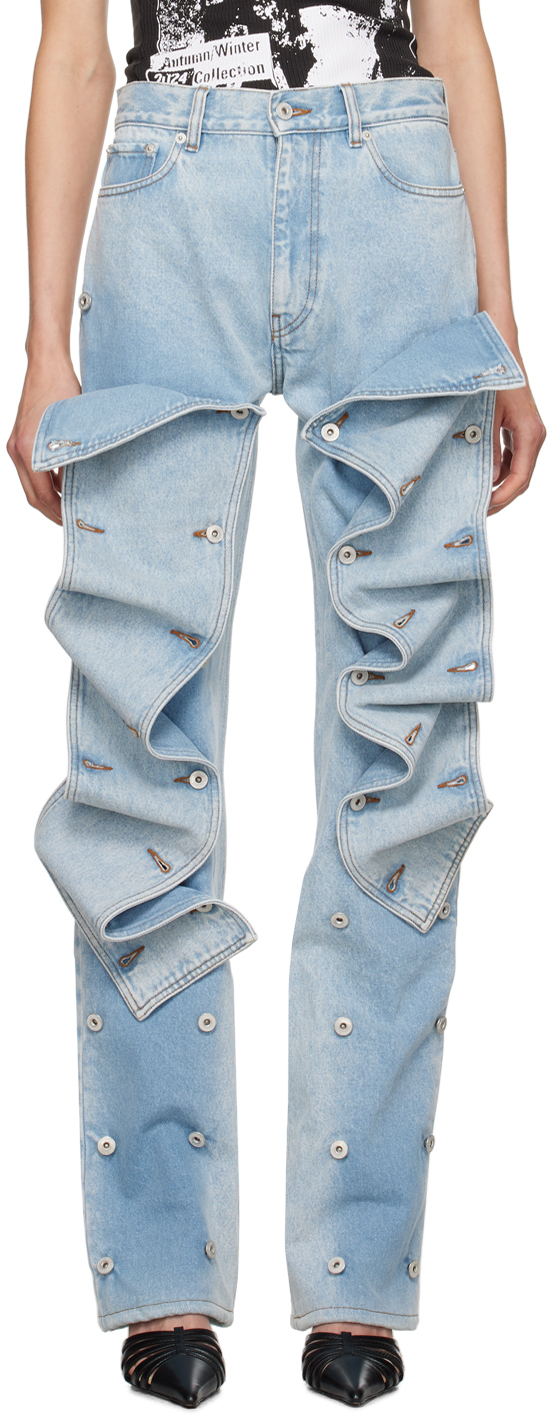Синие джинсы с застежкой-молнией Y/Project, Evergreen ice blue
Синие джинсы с застежкой-молнией Y/Project, Evergreen ice blue