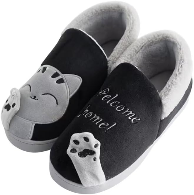 Мужские и женские зимние домашние тапочки с милым котиком на каблуке Zonkacen, черный
Мужские и женские зимние домашние тапочки с милым котиком на каблуке Zonkacen, черный