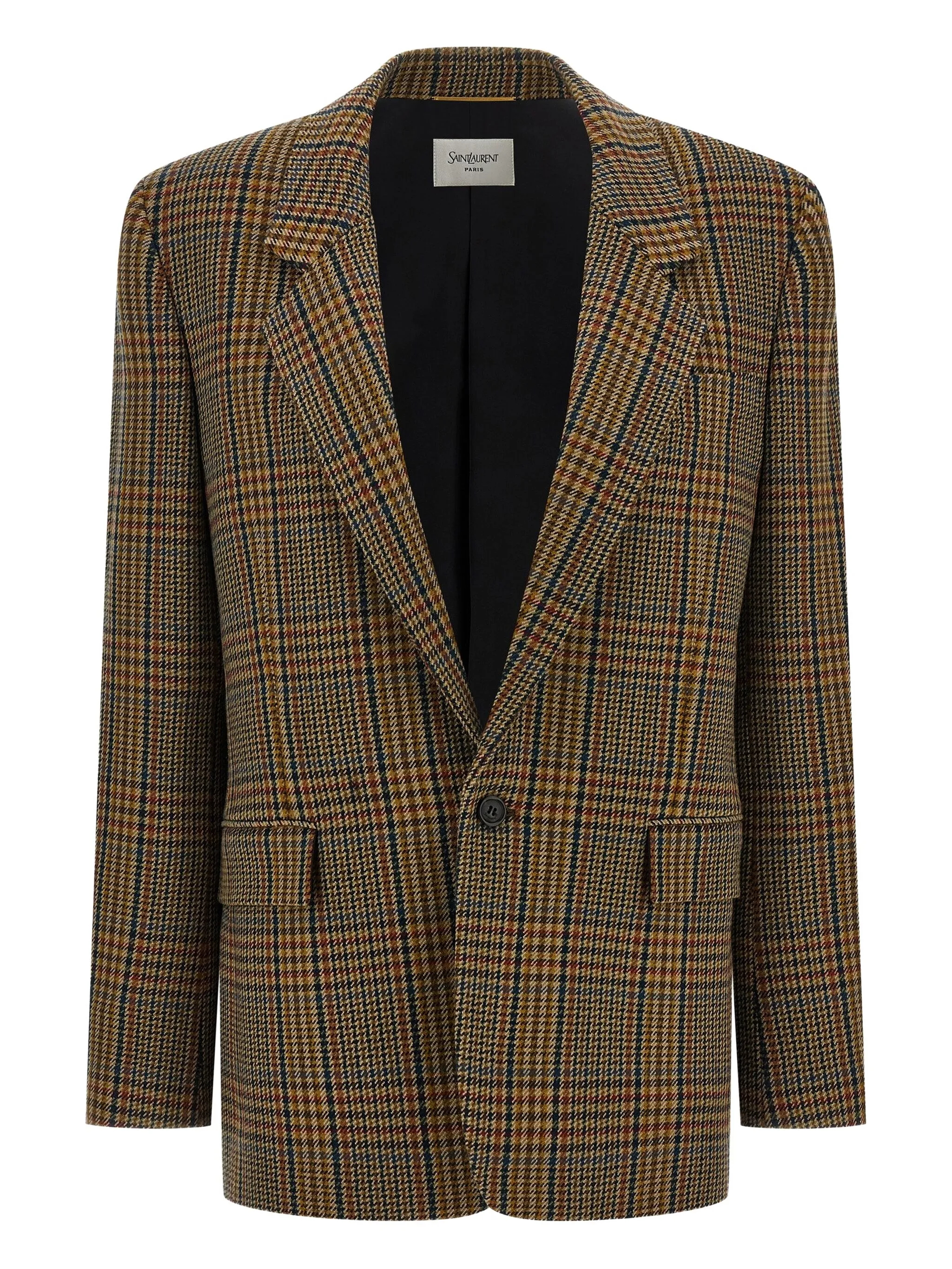 Пиджак в клетку Prince of Wales Saint Laurent, коричневый
Пиджак в клетку Prince of Wales Saint Laurent, коричневый