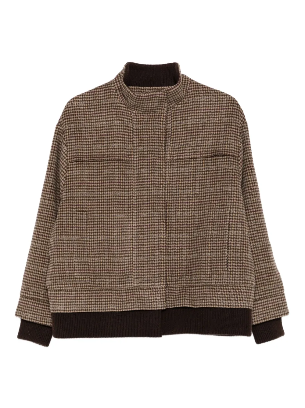 Бомбер в ломаную клетку Eric Bompard, коричневый
Бомбер в ломаную клетку Eric Bompard, коричневый