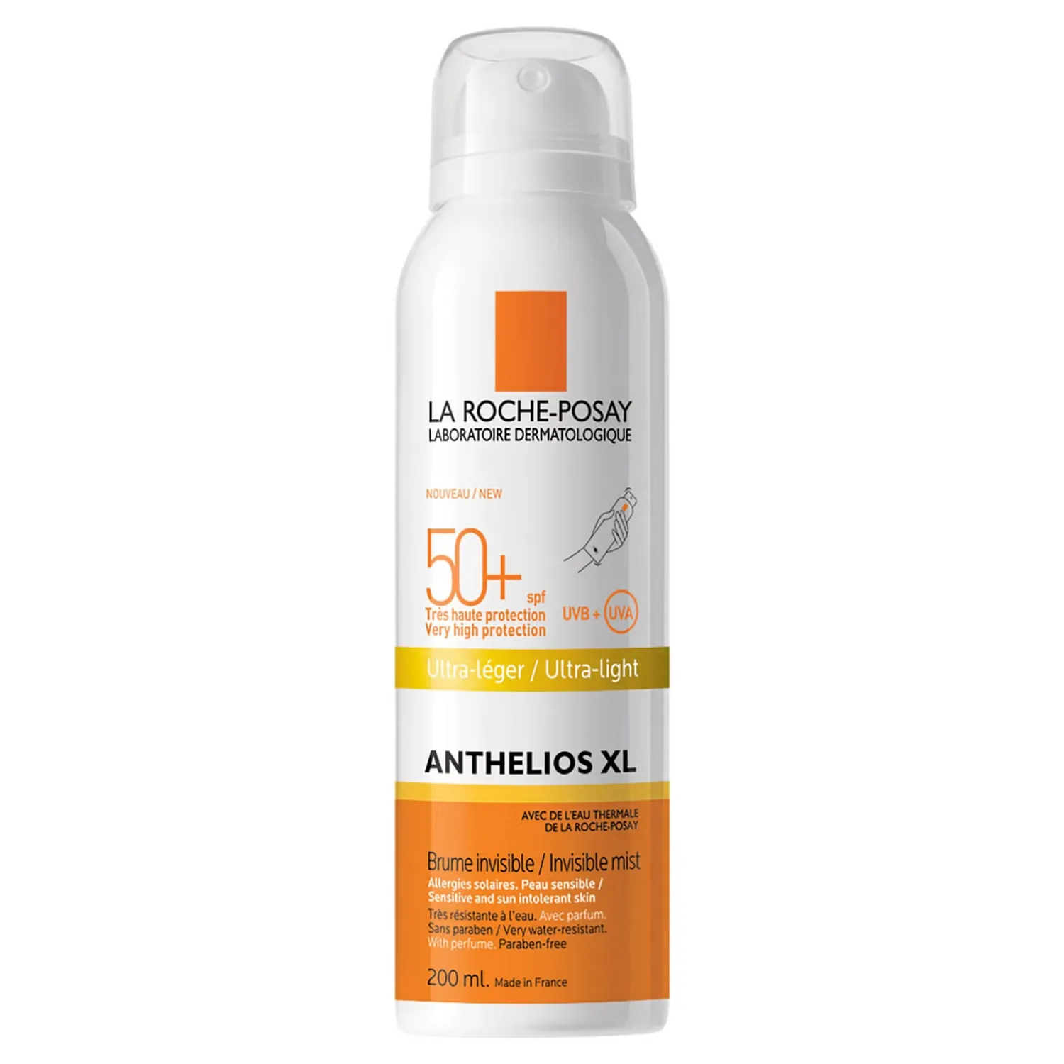 Anthelios Ultra-Light SPF50+ Солнцезащитный спрей 200 мл La Roche-Posay
Anthelios Ultra-Light SPF50+ Солнцезащитный спрей 200 мл La Roche-Posay