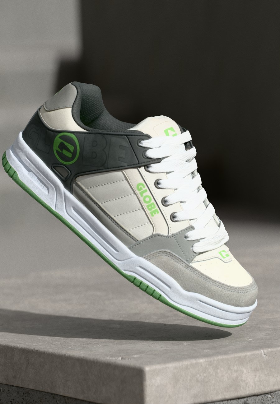 Кроссовки Globe TILT, Lunar/Grey/Green/Light Grey
Кроссовки Globe TILT, Lunar/Grey/Green/Light Grey