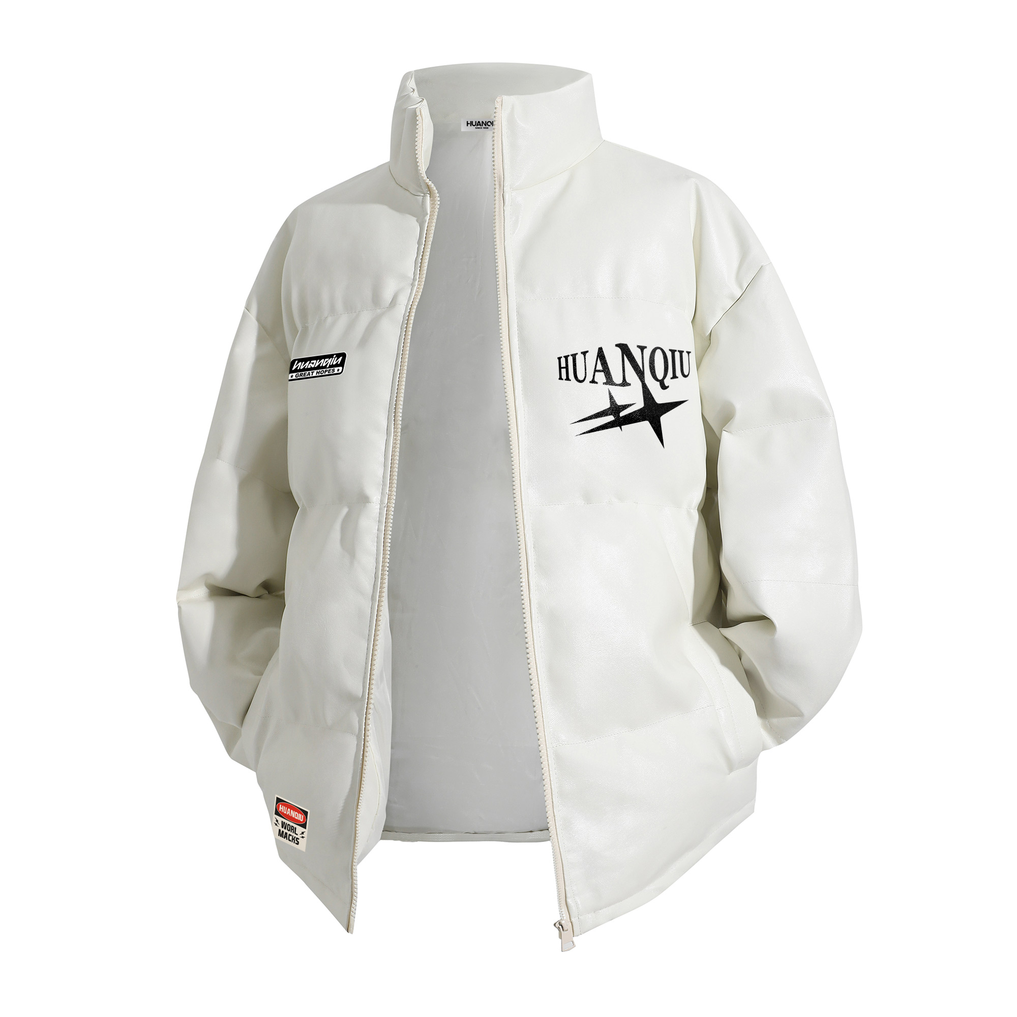 Пуховик Unisex Stand Collar Thickened Padded Puffer Jacket HUANQIU, белый
Пуховик Unisex Stand Collar Thickened Padded Puffer Jacket HUANQIU, белый