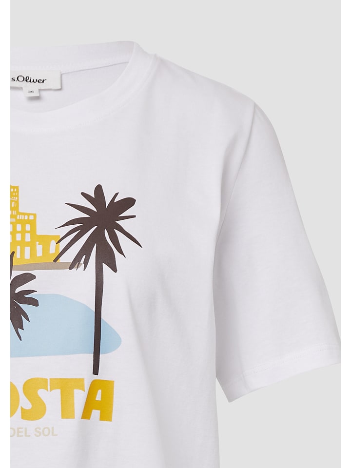 Футболка s.Oliver, белый 
Футболка s.Oliver, белый