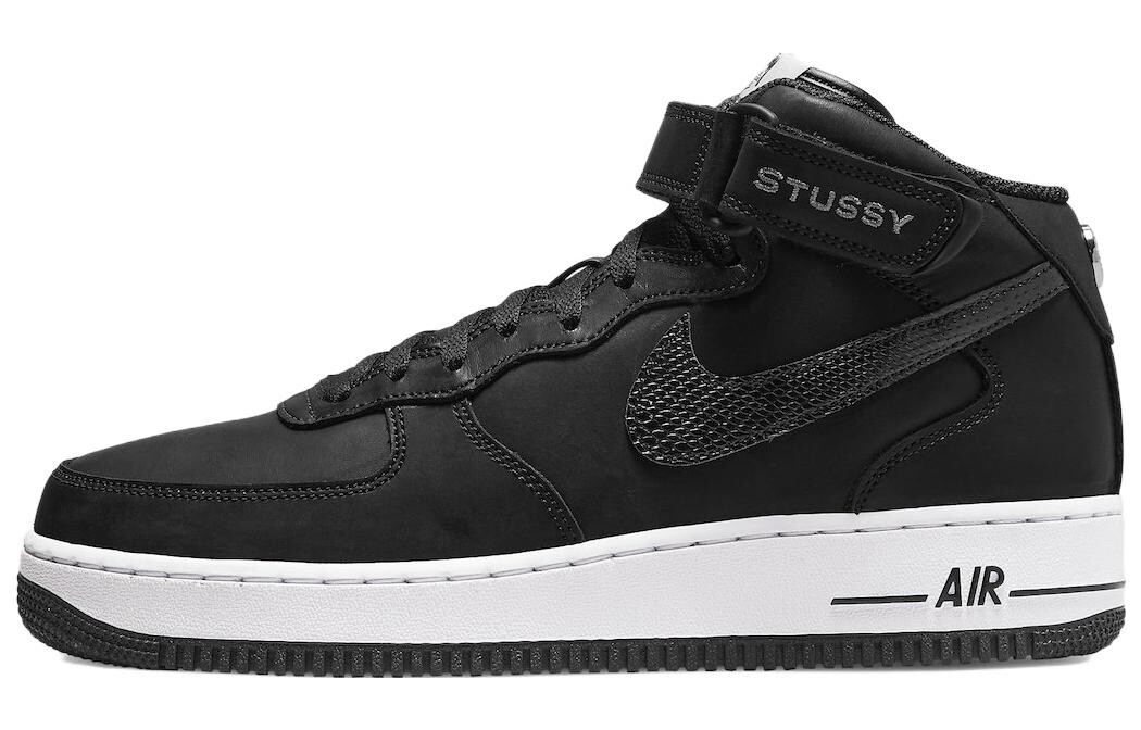 Stussy × Nike Air Force 1 Mid Черный Белый
Stussy × Nike Air Force 1 Mid Черный Белый