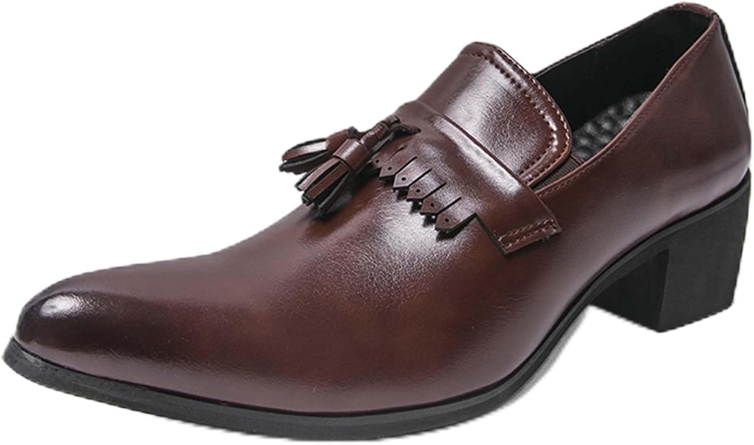 Мужские лоферы с массивным каблуком, модные, с заостренным носком, деловые, повседневные, формальные, противоскользящие, удобные для ходьбы, для офиса, униформы, банкетов, свадеб, костюмов, платьев, кожаные туфли Generic, коричневый
Мужские лоферы с массивным каблуком, модные, с заостренным носком, деловые, повседневные, формальные, противоскользящие, удобные для ходьбы, для офиса, униформы, банкетов, свадеб, костюмов, платьев, кожаные туфли Generic, коричневый