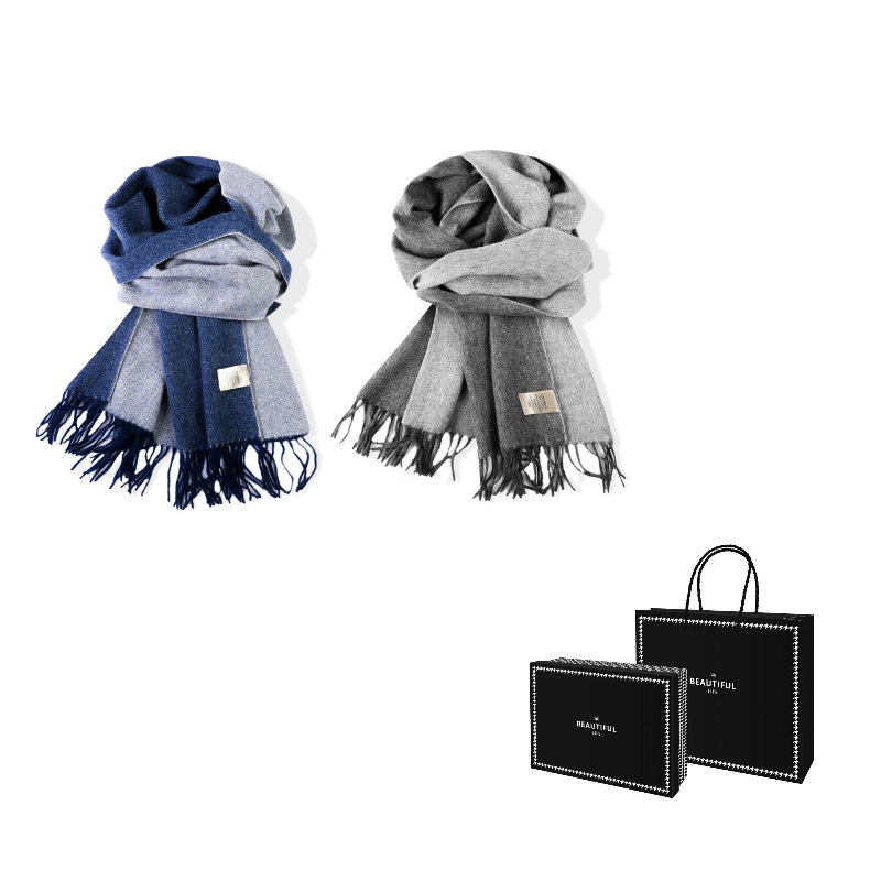 Шарф из 100% чистой шерсти вязаный Unisex ACUC, 2 pack (синий серый+серый)
Шарф из 100% чистой шерсти вязаный Unisex ACUC, 2 pack (синий серый+серый)