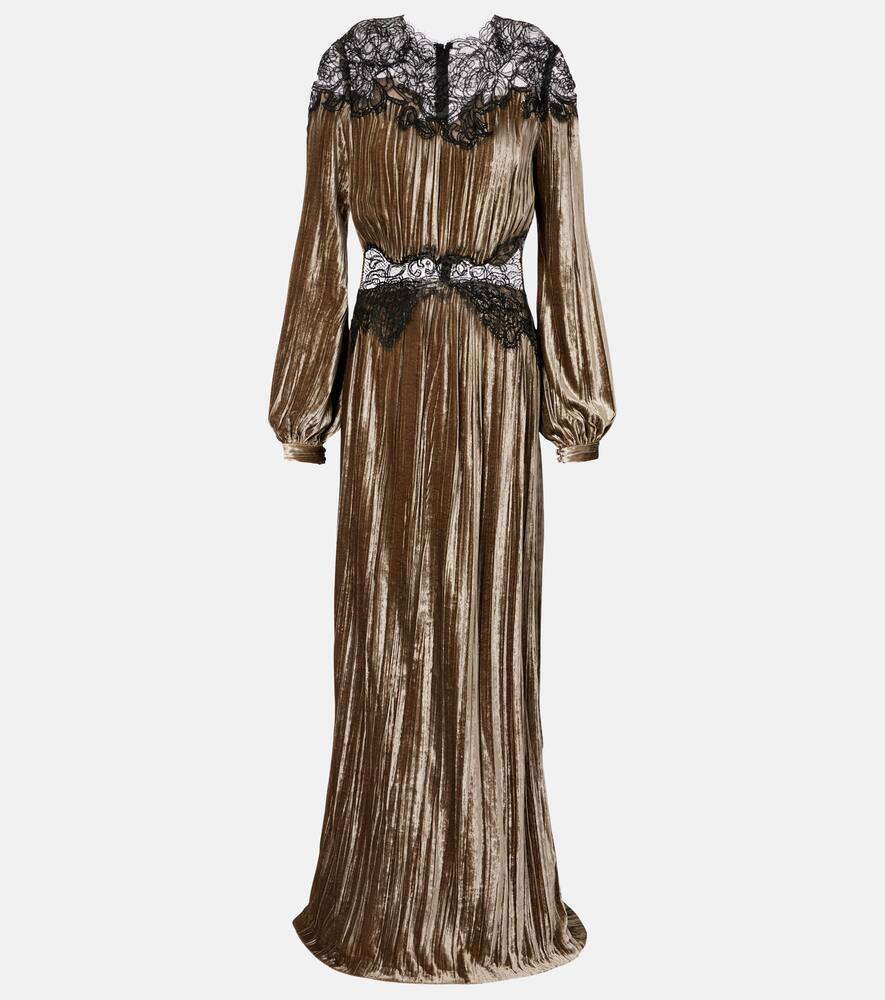 Платье из плиссированного бархата с кружевной отделкой Senna Costarellos, Anthracite
Платье из плиссированного бархата с кружевной отделкой Senna Costarellos, Anthracite