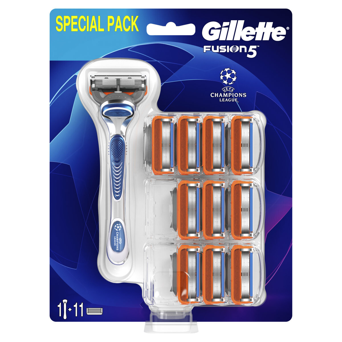 Безопасная бритва Gillette Fusion5 с 5 лезвиями, снижающими трение, для едва ощутимого бритья + 10 сменных лезвий
Безопасная бритва Gillette Fusion5 с 5 лезвиями, снижающими трение, для едва ощутимого бритья + 10 сменных лезвий
