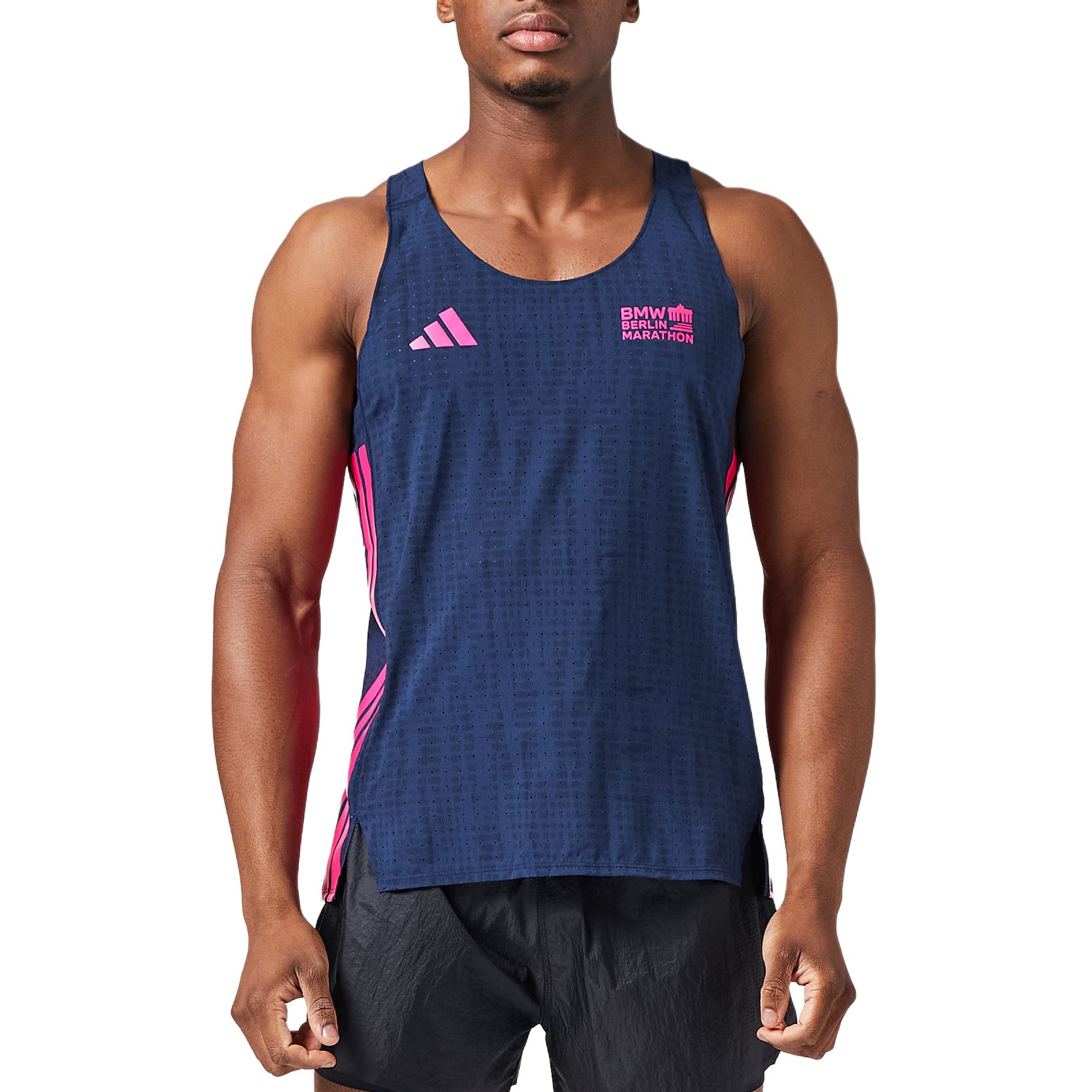 Adizero Беговая майка для мужчин Adidas, marine preppy
Adizero Беговая майка для мужчин Adidas, marine preppy