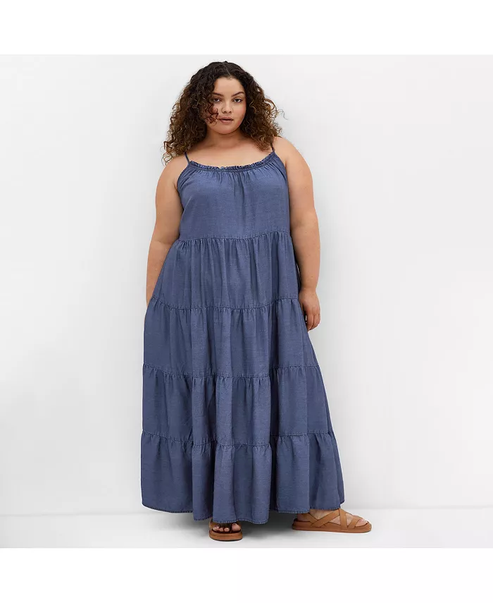 Женское платье макси Island Tier CITY CHIC, синий
Женское платье макси Island Tier CITY CHIC, синий