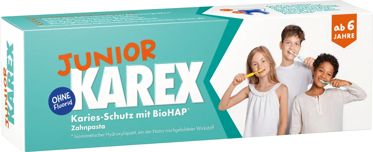 Зубная паста детская младшая с 6 лет без фтора 65 мл KAREX
Зубная паста детская младшая с 6 лет без фтора 65 мл KAREX