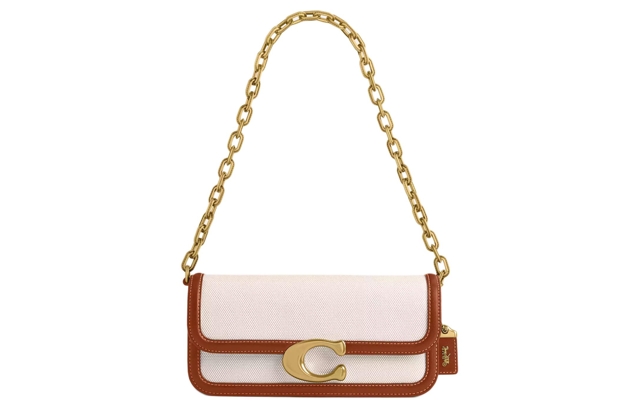 COACH АйДол холщовая сумка через плечо с кожаными вставками женская бежевая
COACH АйДол холщовая сумка через плечо с кожаными вставками женская бежевая