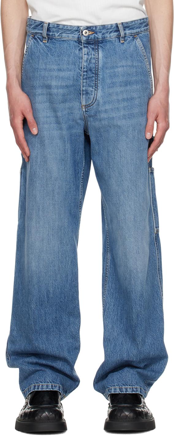 Синие выцветшие джинсы Bottega Veneta
Синие выцветшие джинсы Bottega Veneta