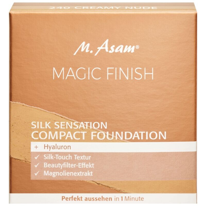 MAGIC FINISH Тональный крем Silk Sensation Compact Foundation 240 кремово-нюдового цвета M. Asam, 12 g
MAGIC FINISH Тональный крем Silk Sensation Compact Foundation 240 кремово-нюдового цвета M. Asam, 12 g
