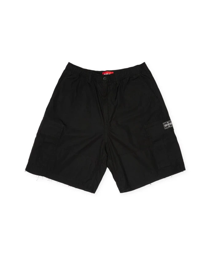 Широкие шорты карго на кулиске 032C, черный
Широкие шорты карго на кулиске 032C, черный