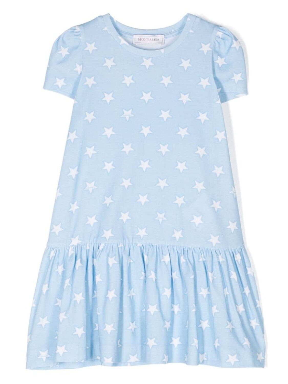 Monnalisa платье-футболка с баской и принтом, синий
Monnalisa платье-футболка с баской и принтом, синий