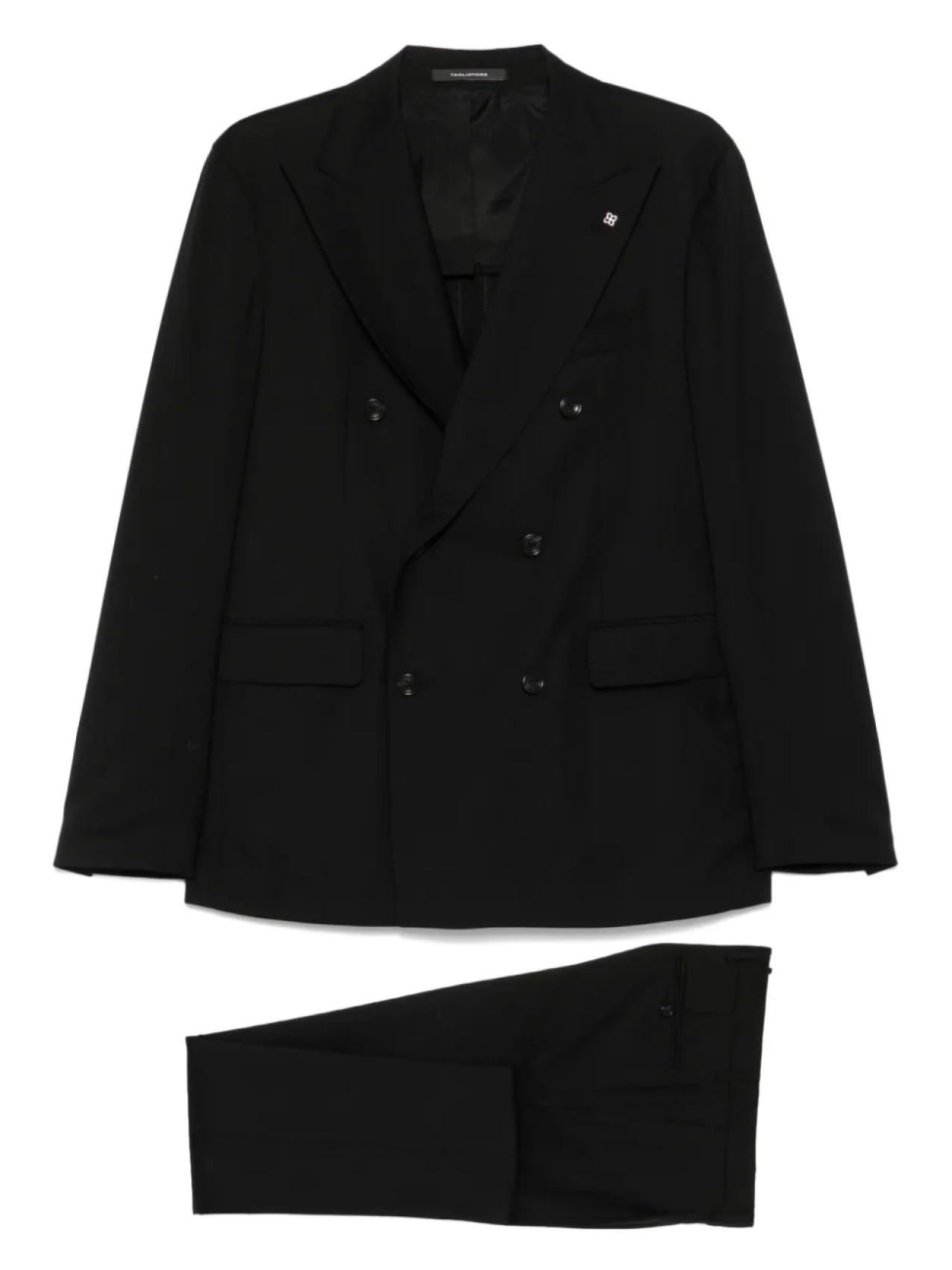 Костюм с двубортным пиджаком Tagliatore, черный
Костюм с двубортным пиджаком Tagliatore, черный