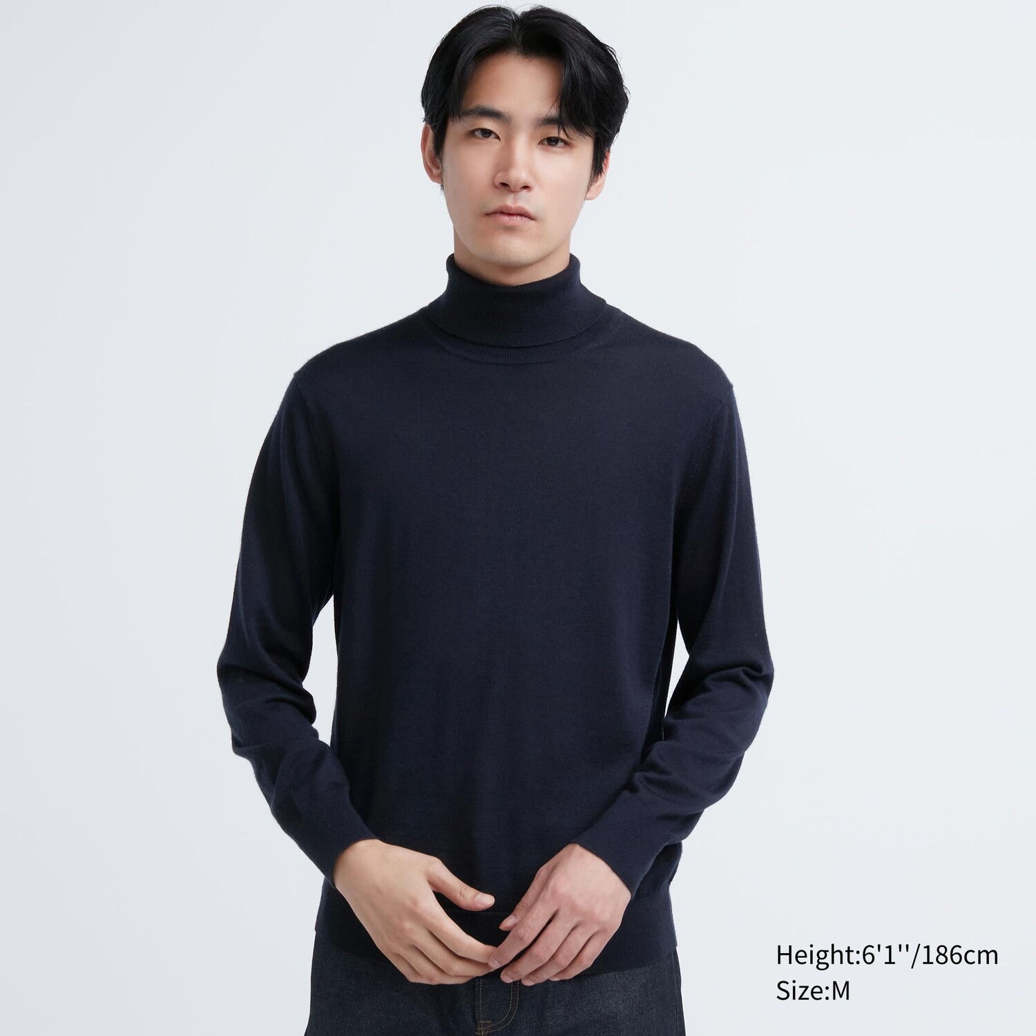 Водолазка Uniqlo мужская из шерсти мериноса мягкая, темно-синий
Водолазка Uniqlo мужская из шерсти мериноса мягкая, темно-синий