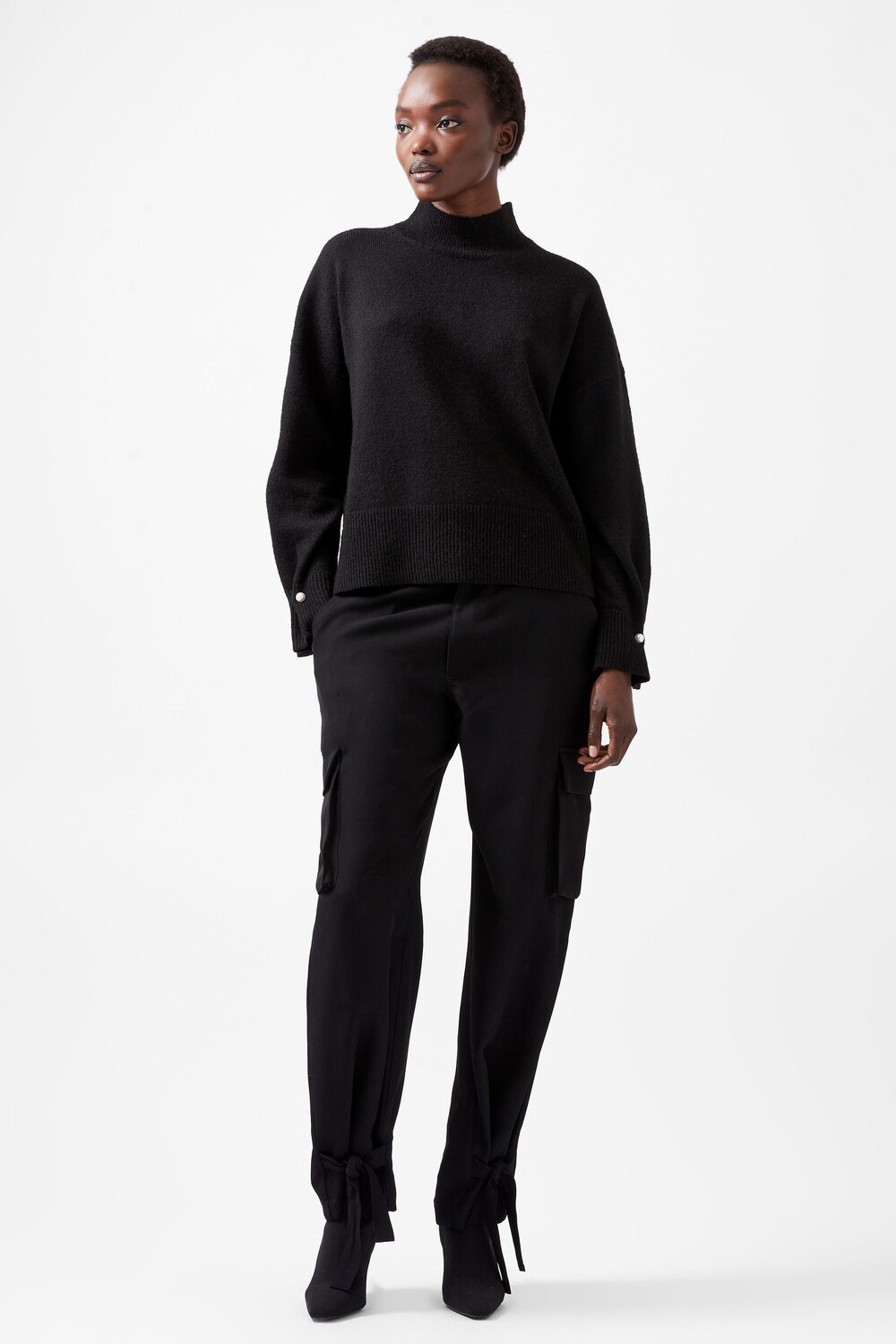 Розовый джемпер с завязкой «кайла» French Connection, черный
Розовый джемпер с завязкой «кайла» French Connection, черный