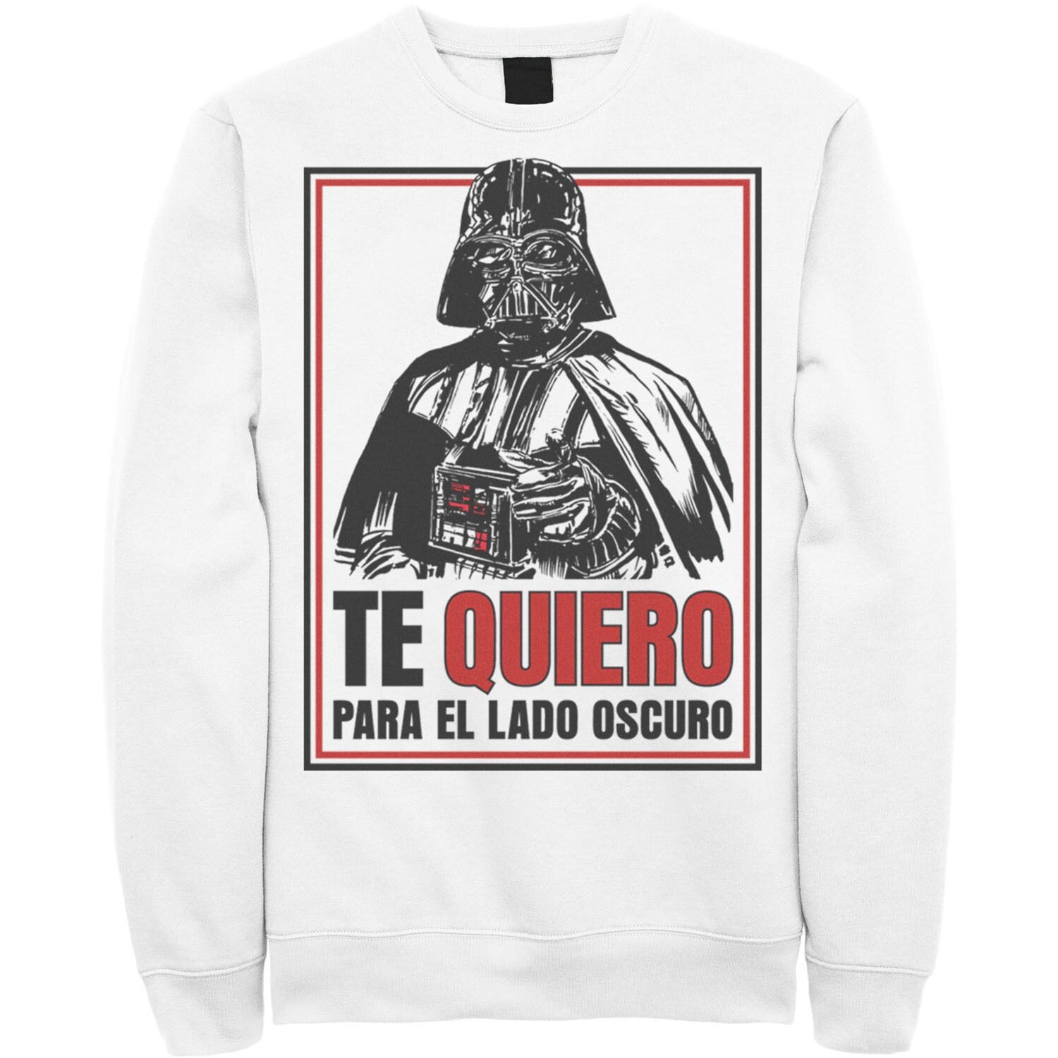 Мужской флисовый свитшот со звездными войнами Te Quiero Para El Lado Oscuro Star Wars, белый
Мужской флисовый свитшот со звездными войнами Te Quiero Para El Lado Oscuro Star Wars, белый
