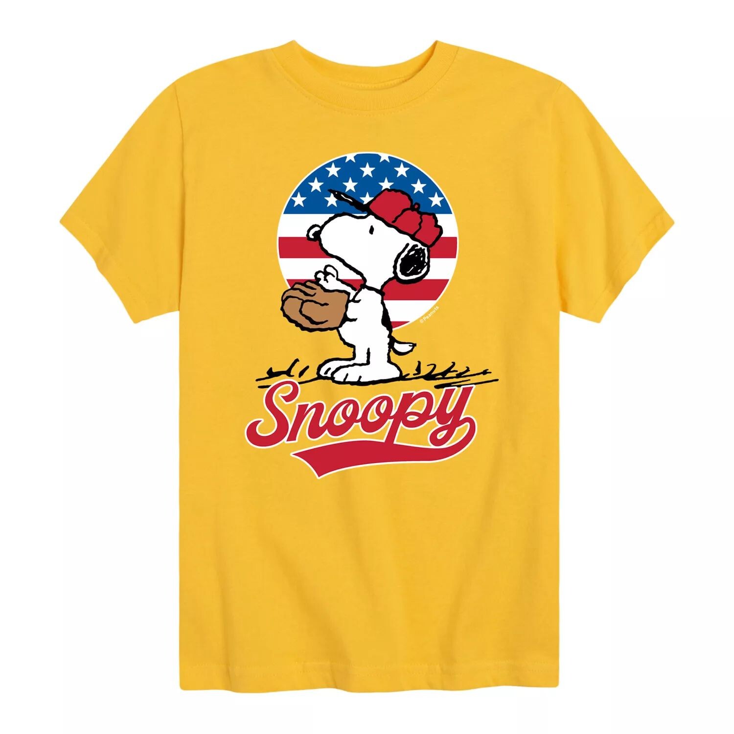 Бейсбольная футболка Peanuts Americana для мальчиков 8–20 лет Licensed Character, желтый 
Бейсбольная футболка Peanuts Americana для мальчиков 8–20 лет Licensed Character, желтый