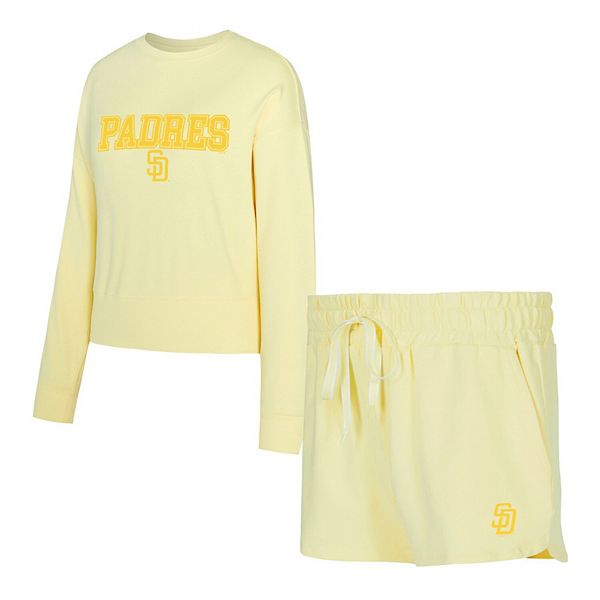 Женский трикотажный сет concepts sport yellow san diego padres elevation tri-blend с длинным рукавом и шортами Unbranded
Женский трикотажный сет concepts sport yellow san diego padres elevation tri-blend с длинным рукавом и шортами Unbranded