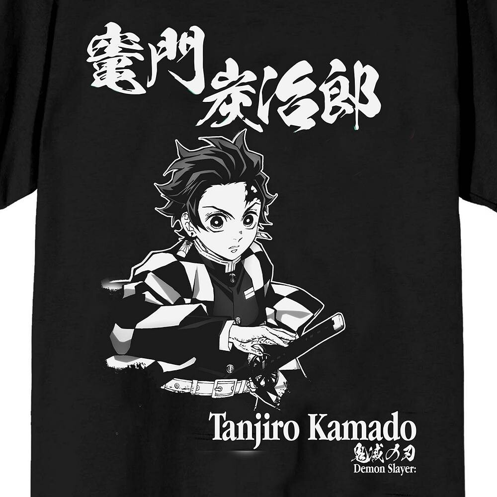Мужская футболка с рисунком Demon Slayer Tanjiro и короткими рукавами Licensed Character, черный
Мужская футболка с рисунком Demon Slayer Tanjiro и короткими рукавами Licensed Character, черный