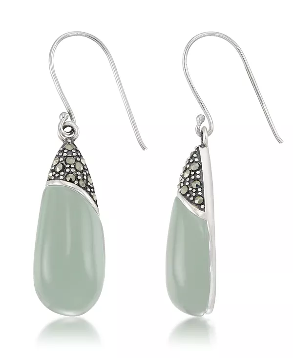 Удлиненные серьги-подвески из нефрита Macy'S, green
Удлиненные серьги-подвески из нефрита Macy'S, green