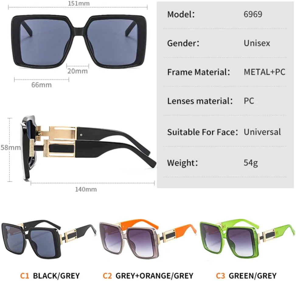 Модные солнцезащитные очки для женщин 2026 года, роскошные, большие, с градиентным переходом цвета, элегантные женские очки в крупной оправе, серые MTZJH, One Color
Модные солнцезащитные очки для женщин 2026 года, роскошные, большие, с градиентным переходом цвета, элегантные женские очки в крупной оправе, серые MTZJH, One Color