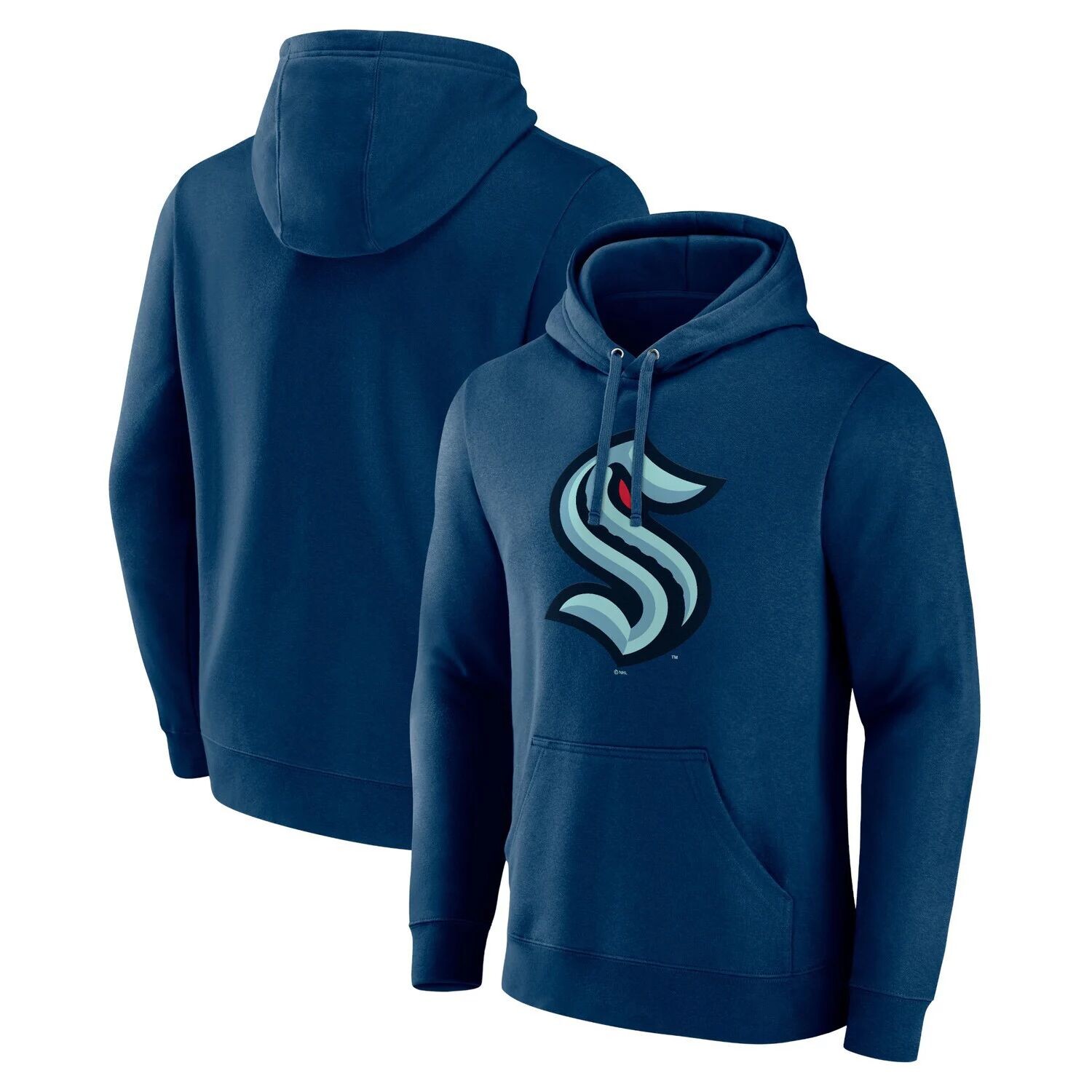 Мужской пуловер с капюшоном с фирменным логотипом Deep Sea Blue Seattle Kraken Primary Logo Fanatics
Мужской пуловер с капюшоном с фирменным логотипом Deep Sea Blue Seattle Kraken Primary Logo Fanatics