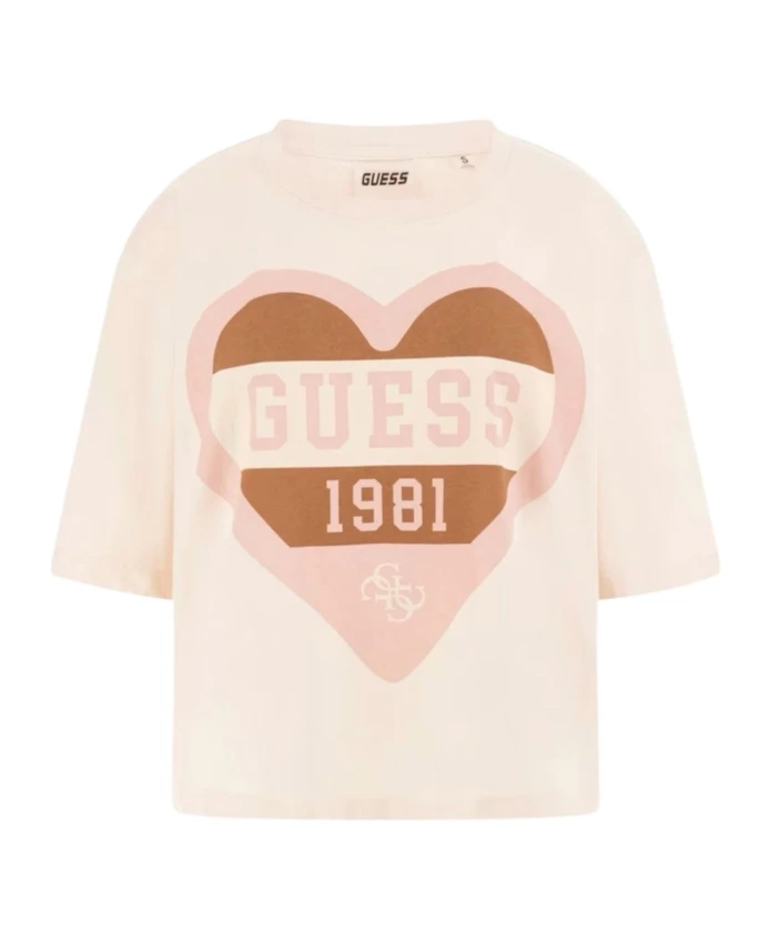 Светло-Розовая футболка с короткими рукавами Guess, розовый
Светло-Розовая футболка с короткими рукавами Guess, розовый