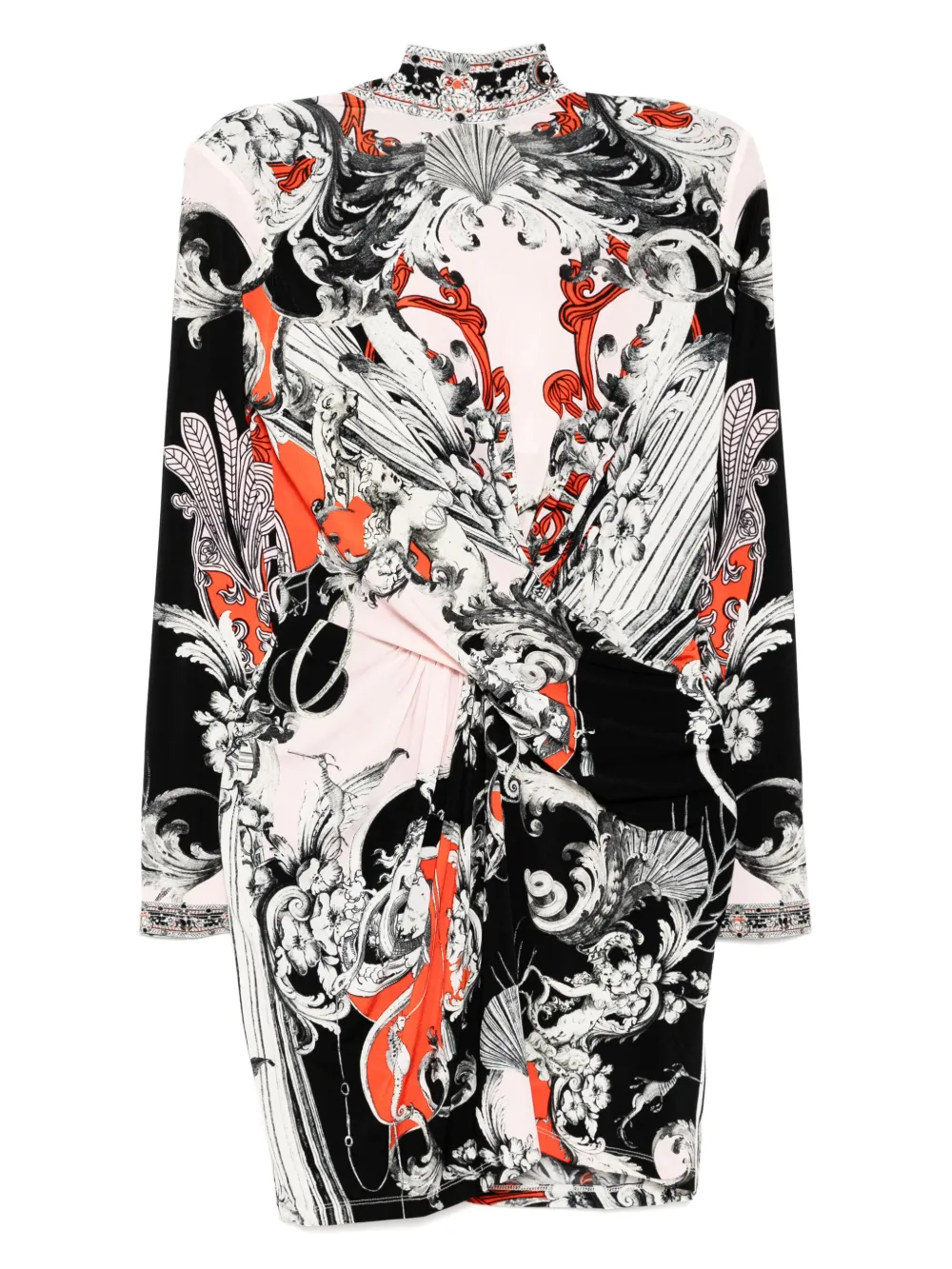 Платье мини с запахом Camilla, черный 
Платье мини с запахом Camilla, черный