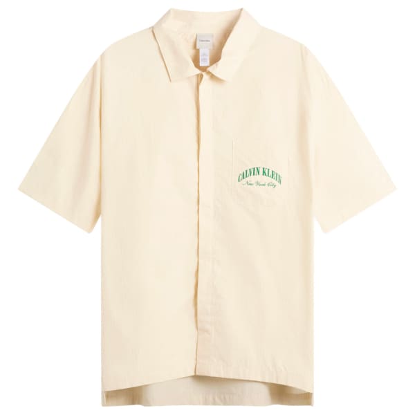 Рубашка с коротким рукавом из хлопкового поплина с гербом Heritage Calvin Klein, Slim Stripe Chalk
Рубашка с коротким рукавом из хлопкового поплина с гербом Heritage Calvin Klein, Slim Stripe Chalk