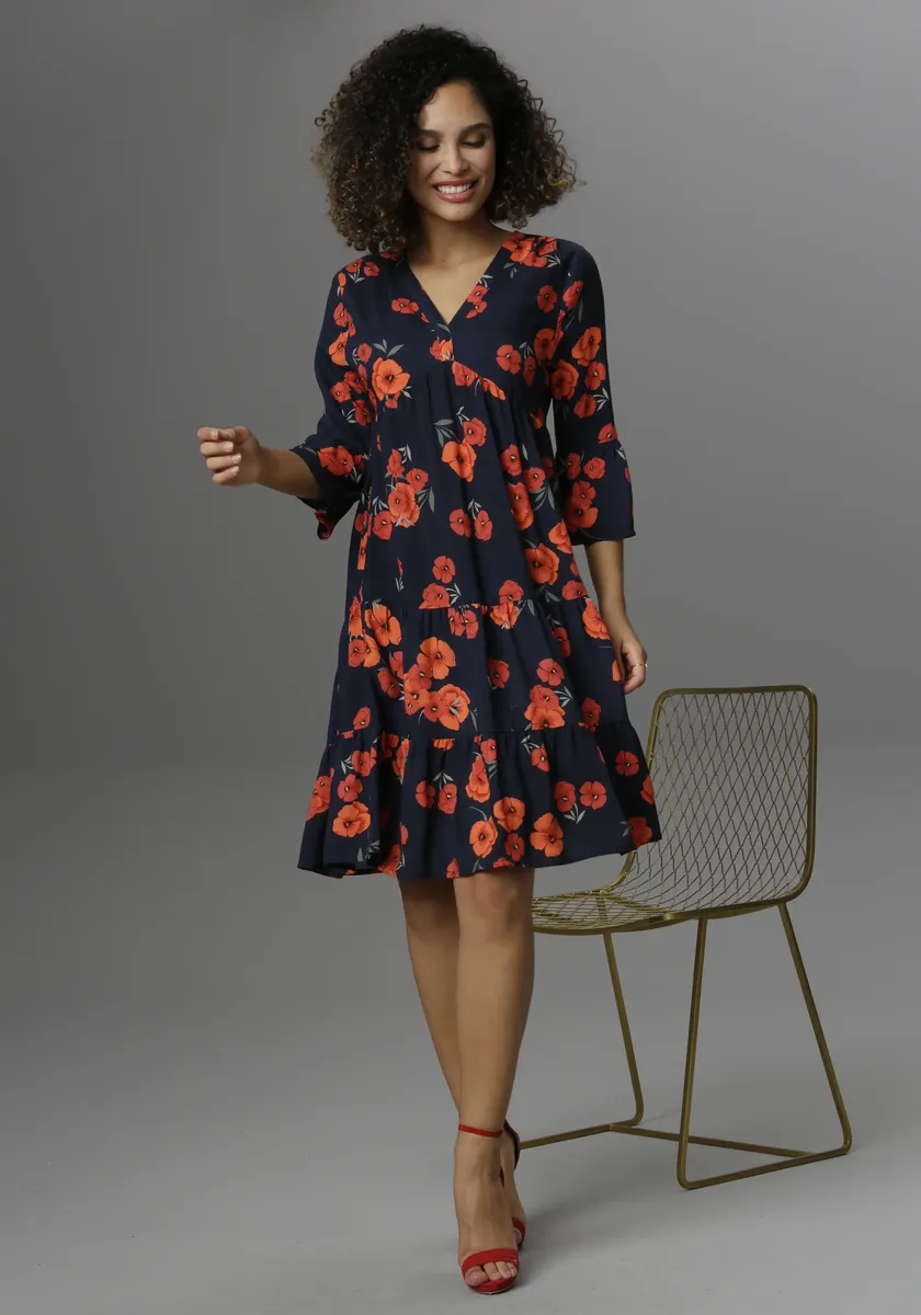 Платье-туника Aniston CASUAL с принтом цветов мака, красный
Платье-туника Aniston CASUAL с принтом цветов мака, красный