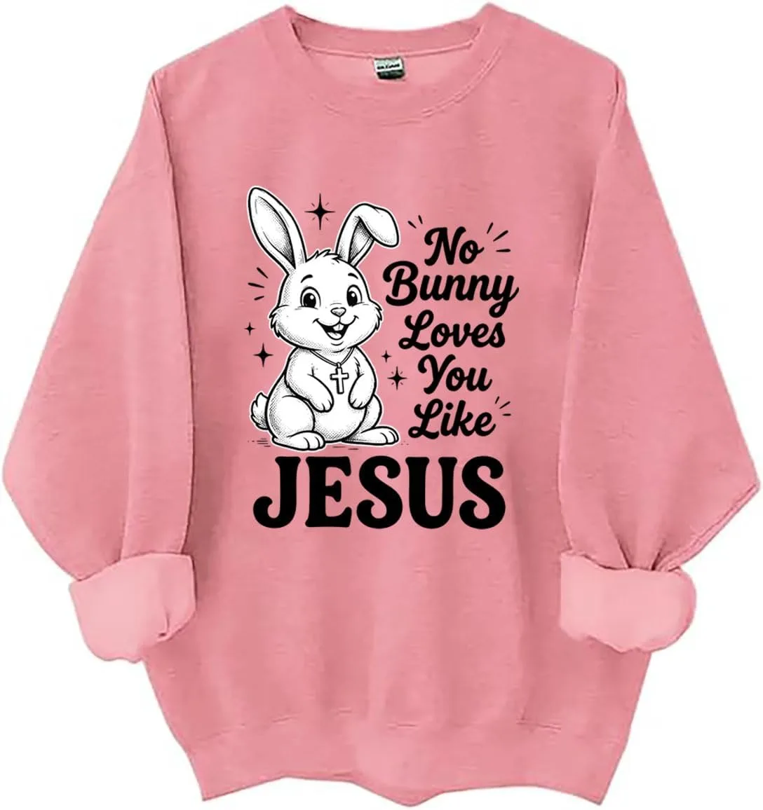 Толстовка с принтом "No Bunny Loves You Like Jesus", пасхальная Czbic
Толстовка с принтом "No Bunny Loves You Like Jesus", пасхальная Czbic