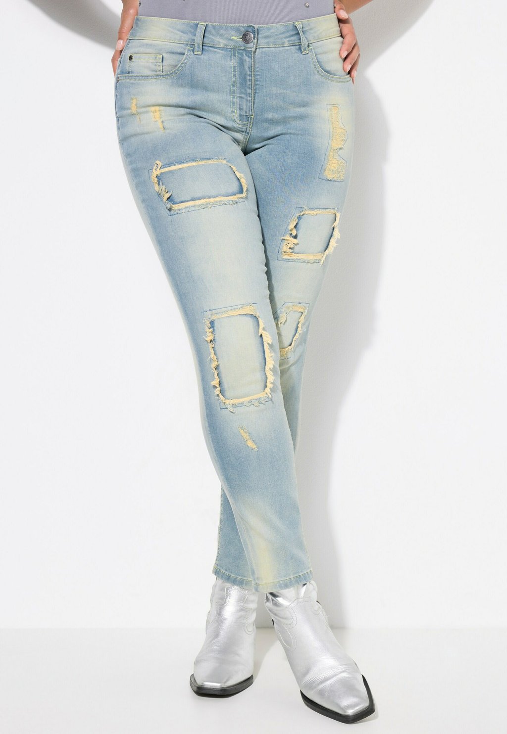 Джинсы облегающего кроя Angel of Style, светло-голубой
Джинсы облегающего кроя Angel of Style, светло-голубой