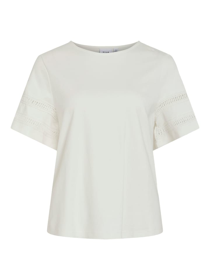 Футболка с кружевом крючком из хлопка белого цвета Vila
Футболка с кружевом крючком из хлопка белого цвета Vila