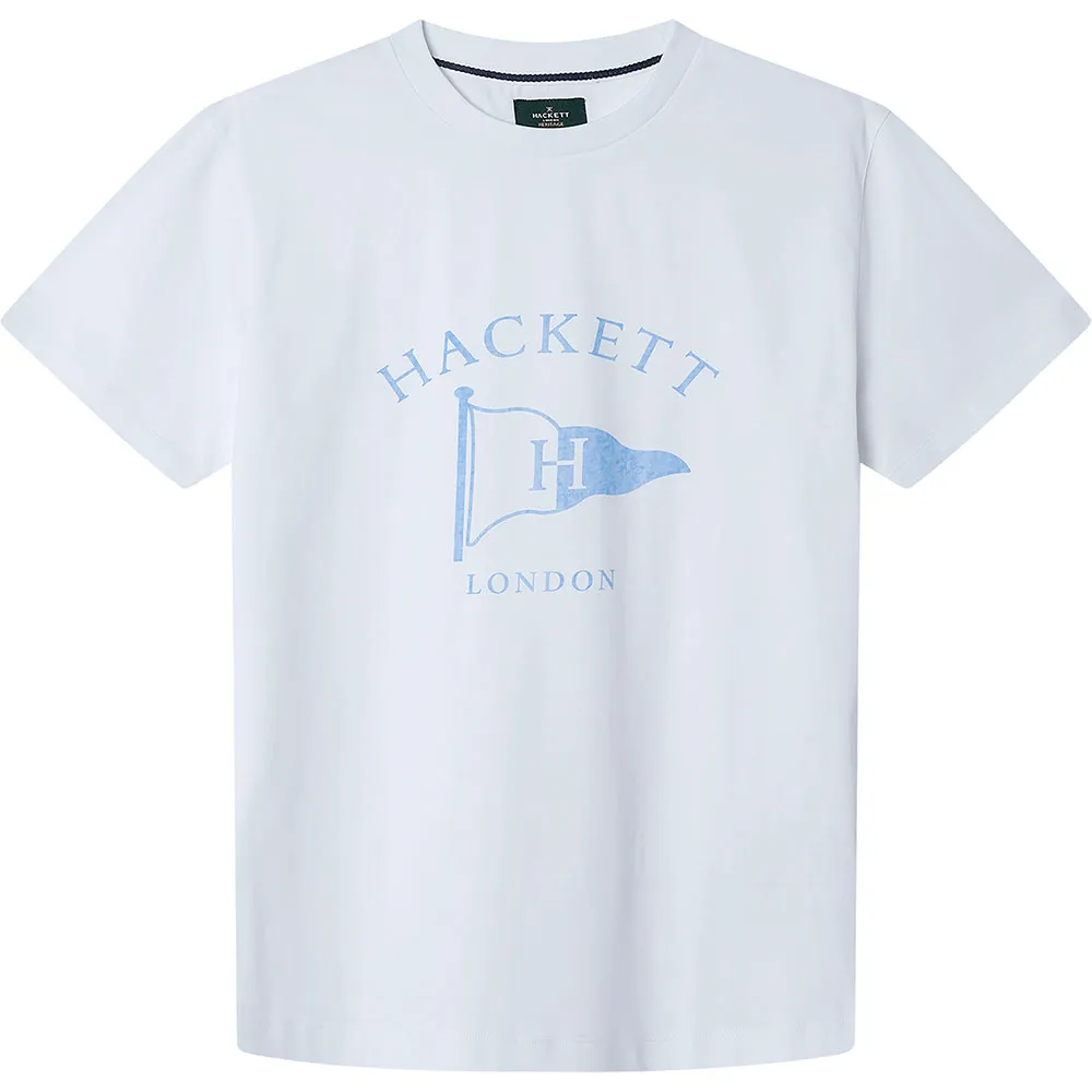 Футболка с коротким рукавом Hackett Heritage Rgta Flag, белый 
Футболка с коротким рукавом Hackett Heritage Rgta Flag, белый