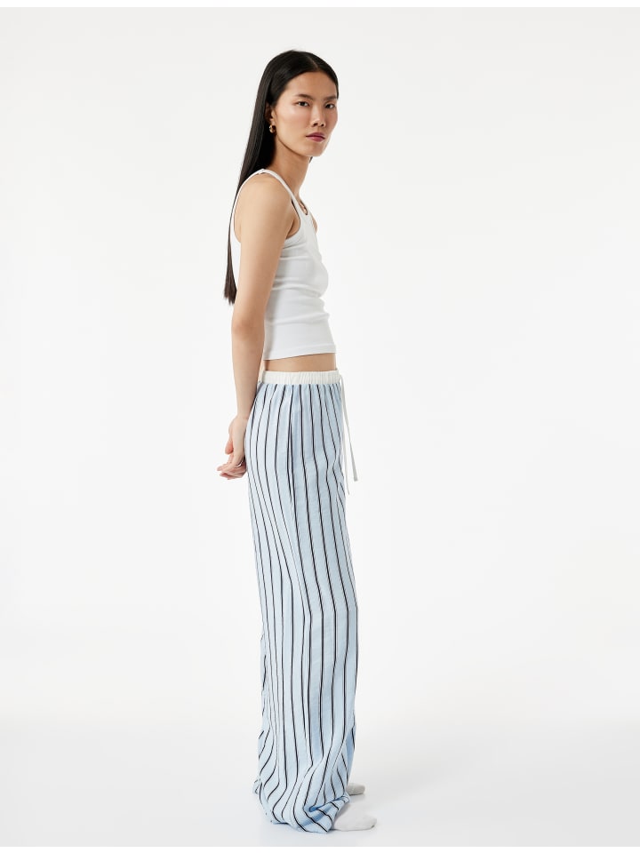 KOTON Тканые пижамы в синюю полоску
KOTON Тканые пижамы в синюю полоску